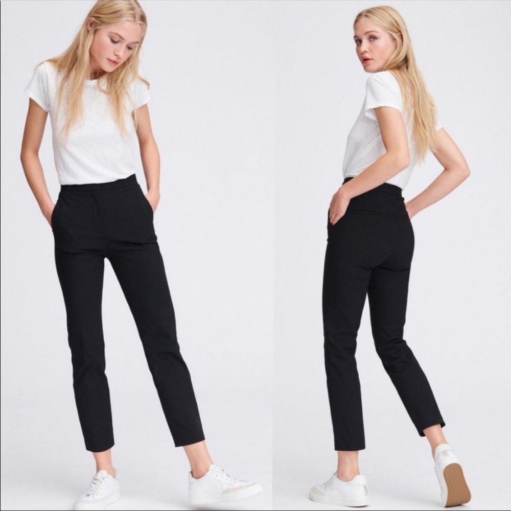Rag & Bone Layla High Waist Pant in Black NEW
